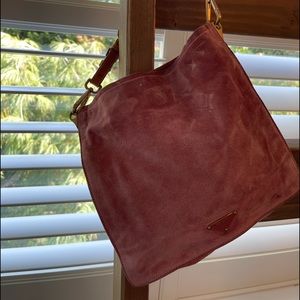 Prada Pink suede small should bag !!